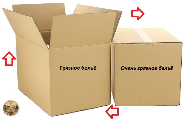 коробки с бельём