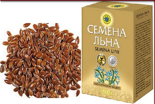 Семена льна в упаковке