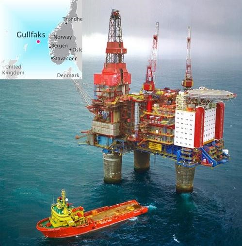 Нефтяная вышка в Норвегии