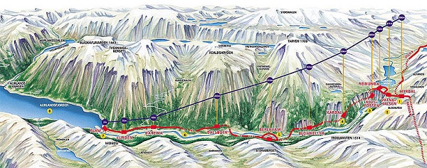 Карта Фломской дороги
