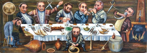 Грузинское застолье