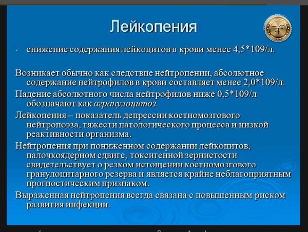 лейкопения опасна