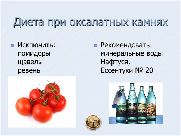 диета пр оксалатных камнях